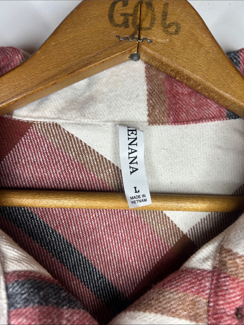 Zenana Plaid Shacket Oversized Button Front Shacket - Picture 3 of 8